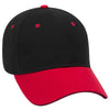 Otto 6 Panel Low Profile Baseball Cap, Brushed Cotton Twill Sandwich Visor Hat - 23-430