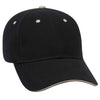 Otto 6 Panel Low Profile Baseball Cap, Brushed Cotton Twill Sandwich Visor Hat - 23-430
