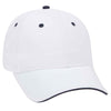 Otto 6 Panel Low Profile Baseball Cap, Brushed Cotton Twill Sandwich Visor Hat - 23-430