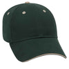 Otto 6 Panel Low Profile Baseball Cap, Brushed Cotton Twill Sandwich Visor Hat - 23-430