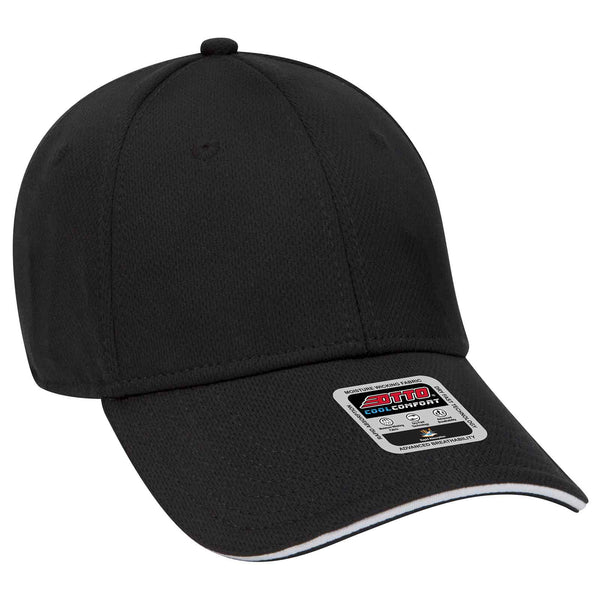 Otto 6 Panel Low Pro Baseball Cap, Cool Performance Mesh Sandwich Visor Hat - 23-735