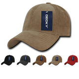 Lot of 6 Decky Corduroy Caps Baseball Hats Bulk