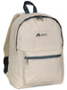 Everest Backpack Book Bag - Back to School Basic Style - Mid-Size Aqua