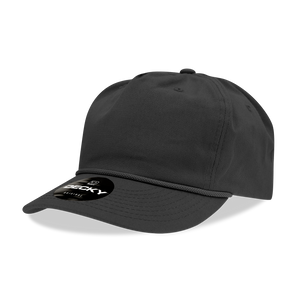 Decky 252 Classic 5-Panel Golf Cap with Rope - 