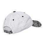 Decky 256 - 6 Panel Low Profile Relaxed Bandanna Bill Dad Hat, Paisley Cap - Picture 5 of 11