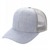 Unbranded 6-Panel Curve Trucker Hat, Blank Mesh Back Cap