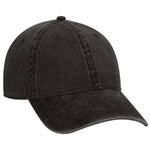 Otto 6 Panel Low Profile Dad Hat, Garment Washed Pigment Dyed Cotton Twill - 18-711
