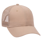 Otto 6 Panel Mid Profile Mesh Back Trucker Hat, Cotton Blend Twill - 30-287