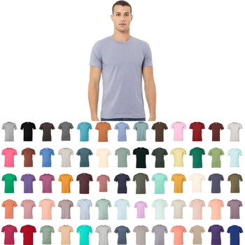 Bella + Canvas® 3001CVC Unisex Jersey T-Shirt - Heather Colors, Blank Shirts