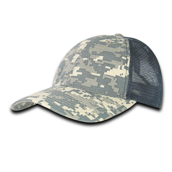 Decky 3016 Relaxed Ripstop Trucker Hat, Baseball Cap with Mesh Back