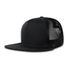 Decky 3021 - 5-Panel Ripstop Trucker Hat, Flat Bill Snapback Cap