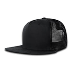 Decky 3021 - 5-Panel Ripstop Trucker Hat, Flat Bill Snapback Cap
