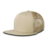 Decky 3021 - 5-Panel Ripstop Trucker Hat, Flat Bill Snapback Cap