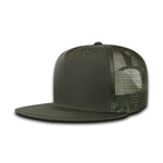 Decky 3021 - 5-Panel Ripstop Trucker Hat, Flat Bill Snapback Cap - CASE Pricing - Picture 6 of 8