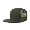 Decky 3021 - 5-Panel Ripstop Trucker Hat, Flat Bill Snapback Cap