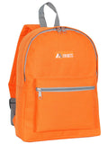 Everest Backpack Book Bag - Back to School Basic Style - Mid-Size Orange