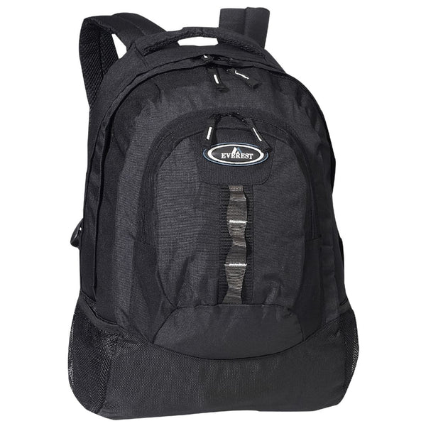 Everest Multiple Compartment Deluxe Backpack Black