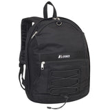 Everest Two-Tone Backpack w/ Mesh Pockets Black