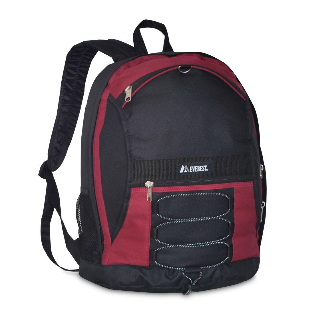 Everest Two-Tone Backpack w/ Mesh Pockets 3045SH – The Park Wholesale