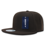 Decky 350 - Blank Snapback Hat, 6 Panel Flat Bill Cap - Picture 8 of 22