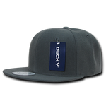 Decky 350 - Blank Snapback Hat, 6 Panel Flat Bill Cap - Picture 10 of 22