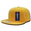 Decky 350 - Blank Snapback Hat, 6 Panel Flat Bill Cap