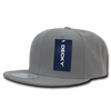 Decky 350 - Blank Snapback Hat, 6 Panel Flat Bill Cap