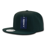 Decky 350 - Blank Snapback Hat, 6 Panel Flat Bill Cap - Picture 14 of 22