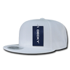 Decky 350 - Blank Snapback Hat, 6 Panel Flat Bill Cap