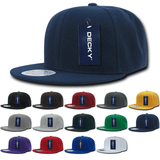 bulk snapback hats, wholesale snapback flat bill hats, blank snapback hats in bulk - Decky 350