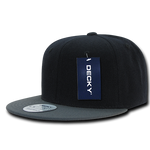 Decky 351 - Blank 2-Tone Snapback Hat, 6 Panel Flat Bill Cap - CASE Pricing - Picture 7 of 40