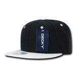 Lot of 6 Decky Snapback Hats Flat Bill Caps 2-Tone Color Bulk - Picture 12 of 40