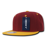Decky 351 - Blank 2-Tone Snapback Hat, 6 Panel Flat Bill Cap - CASE Pricing - Picture 14 of 40