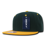 Decky 351 - Blank 2-Tone Snapback Hat, 6 Panel Flat Bill Cap - CASE Pricing - Picture 15 of 40