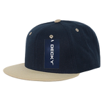 Decky 351 - Blank 2-Tone Snapback Hat, 6 Panel Flat Bill Cap - CASE Pricing - Picture 27 of 40