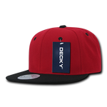 Decky 351 - Blank 2-Tone Snapback Hat, 6 Panel Flat Bill Cap - CASE Pricing - Picture 29 of 40