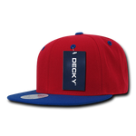 Lot of 6 Decky Snapback Hats Flat Bill Caps 2-Tone Color Bulk - Picture 32 of 40