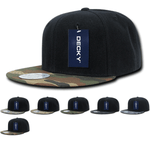 Decky 356 Camo Bill Snapback Flat Bill Hats - Picture 1 of 13