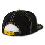 Decky 358 - Contrast Stitch Snapback Hat, 6 Panel Contra-Stitch Flat Bill Cap - CASE Pricing - Picture 5 of 13