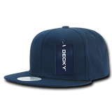 Decky 361 - Cotton Snapback Hat, Flat Bill Cap