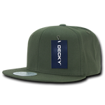 Decky 361 - Cotton Snapback Hat, Flat Bill Cap - 361