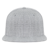 Decky 362 - Solid Color Snapback Hat, 6 Panel Flat Bill Cap