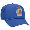 Otto 5 Panel Mid Pro Mesh Back Trucker Hat, Cotton Blend Twill Rope Cap - 39-071