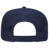 Otto 5 Panel Mid Pro Mesh Back Trucker Hat, Cotton Blend Twill Rope Cap - 39-071