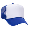 Otto 39-165 5-Panel High Crown Foam Trucker Hats - White Front Colors