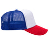 Otto 39-165 5-Panel High Crown Foam Trucker Hats - White Front Colors