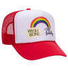 Otto 39-165 5-Panel High Crown Foam Trucker Hats - White Front Colors