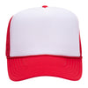 Otto 39-165 5-Panel High Crown Foam Trucker Hats - White Front Colors