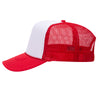 Otto 39-165 5-Panel High Crown Foam Trucker Hats - White Front Colors