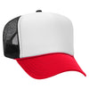 Otto 39-165 5-Panel High Crown Foam Trucker Hats - White Front Colors